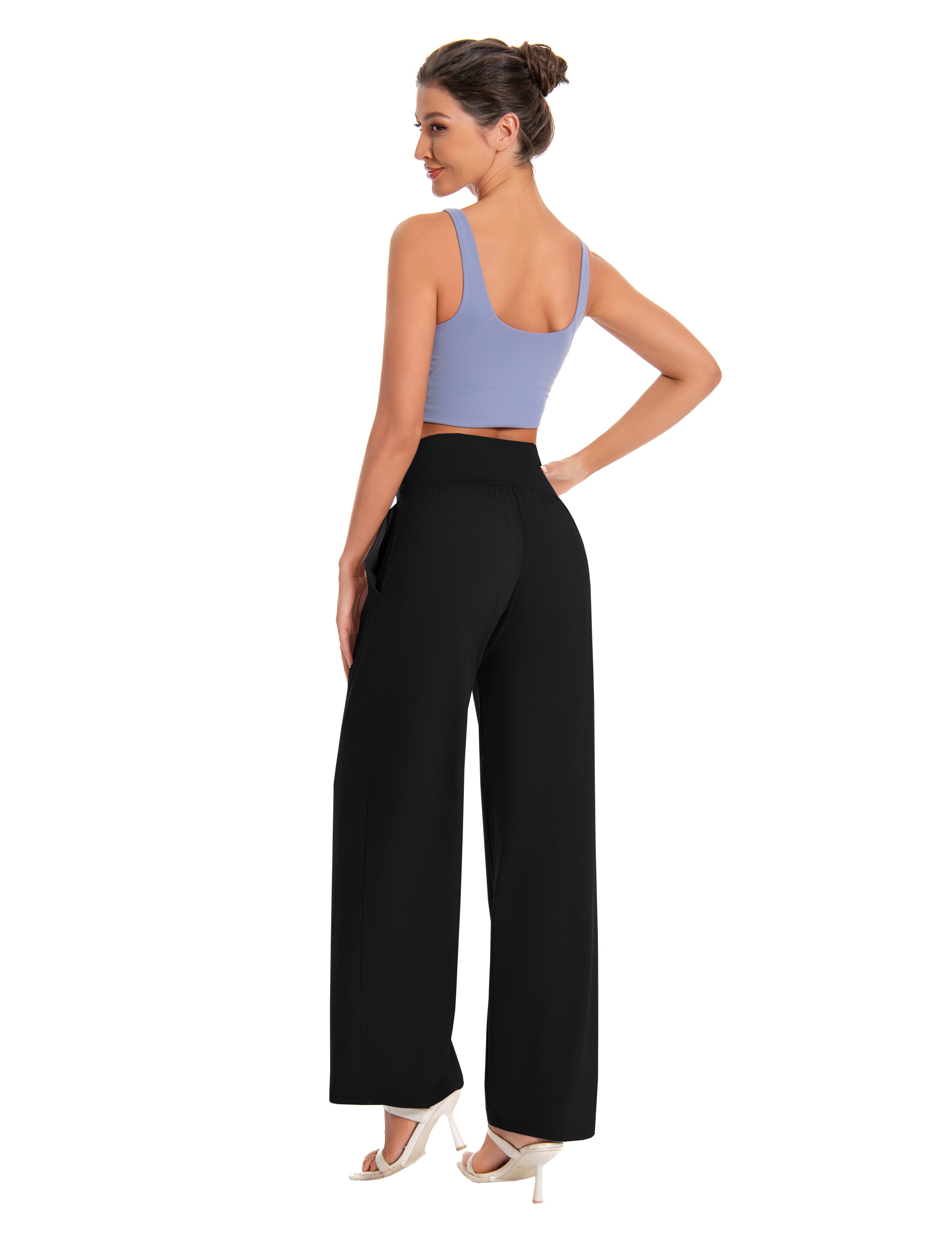 Wide-Leg Yoga Pants in Black — The Layer-Up Lab style look